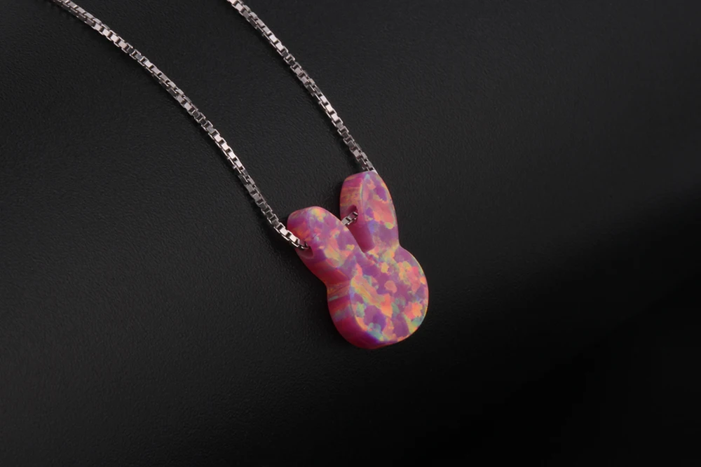 Various Animal Necklace 925 Silver for Women Colorful Opal Flash Pendant Chain