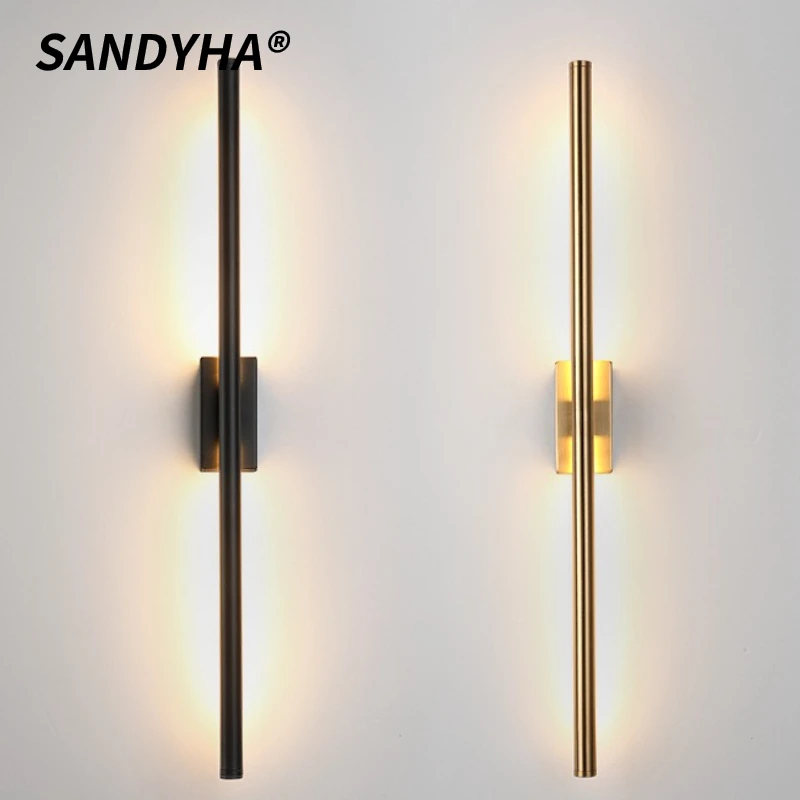 

SANDYHA Modern Wall Lamp Long Strip Wall Lamp LED Lighting Fixture Bedroom Hotel Corridor Hallway Living Room Foyer Home Decor