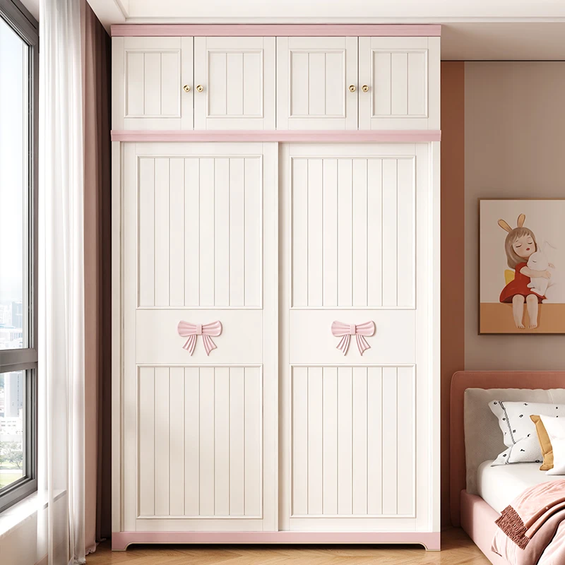 

Children's Two-Door Cartoon Storage Cabinet Safe Wood Baby Organizer with Open Drawers for Home Bedroom Use for Mall Application