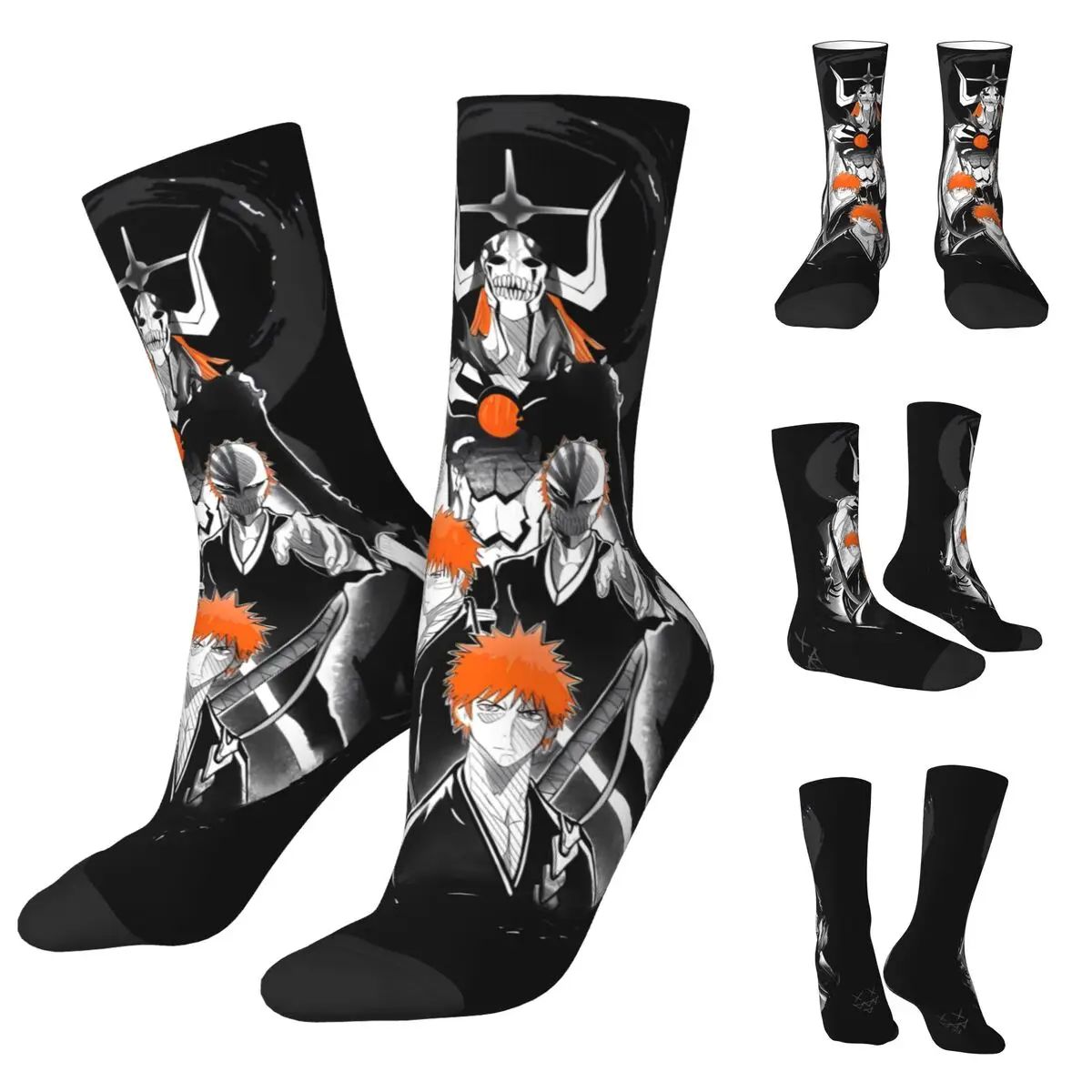 

3D printing cosy Unisex Socks,Japan Anime Bleach Zaraki Kenpachi Interesting Four Seasons Socks