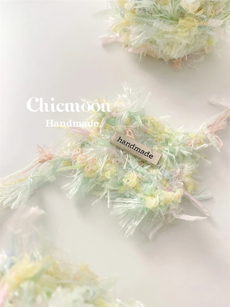 

[Chicmoon] Color Yarn Light Dance | DIY Features Hand-mixed Wool Ball, Crochet Woven Bag Card Cover