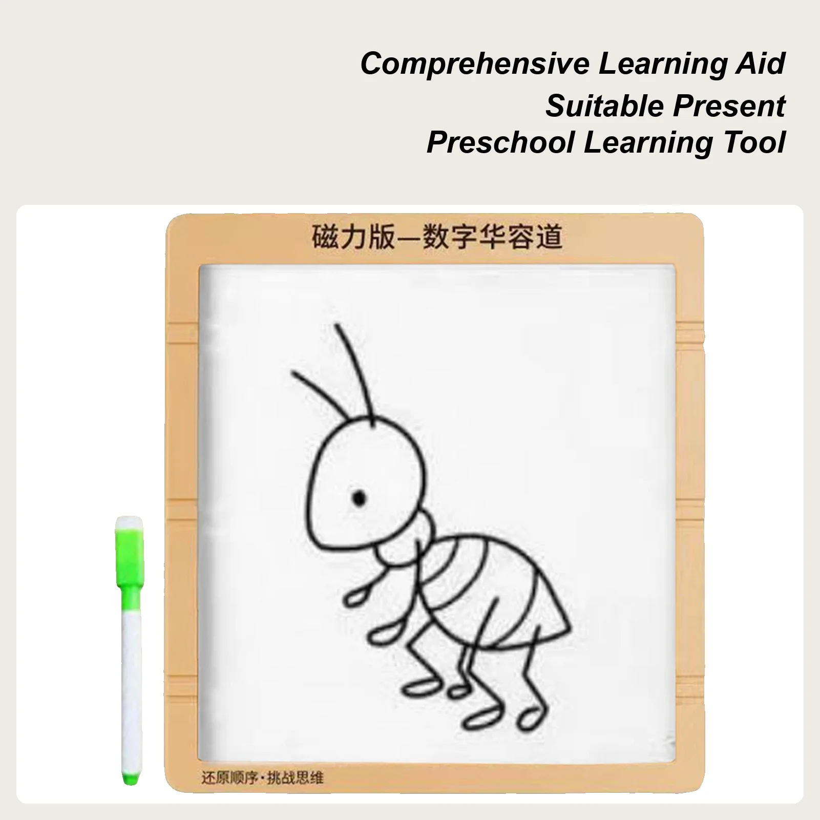 

Number Slide Puzzle 1-99 Number Magnetic Math Toy Doodle Board With Pen For Boys Girls Teens Easter Travel Christmas Learning