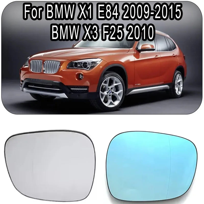 For BMW X1 E84 2009 2010 2012 2013 2014 2015 BMW X3 F25 2010 4 Pins Heated Rearview Mirror Glass 51162991659 51162991660