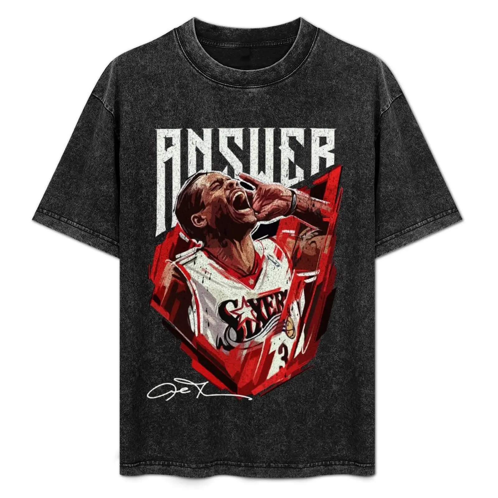 

Allen Iverson Classic T-Shirt Fashion Letter Print T-Shirt