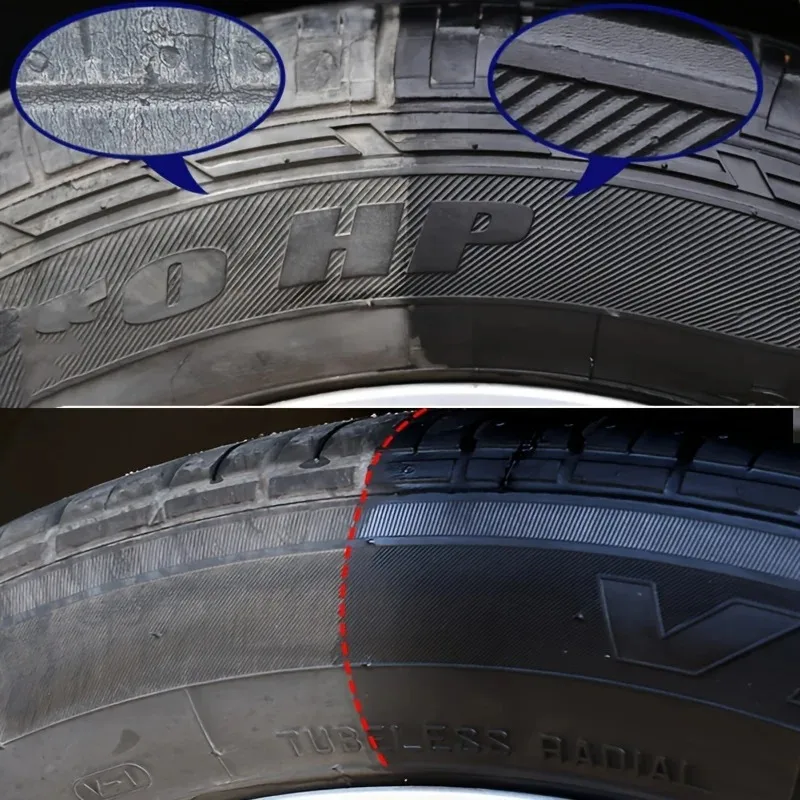 KJM Black Shiny Tire Wax - Durable, Long-Lasting Protection and Repair for All Kinds of Tires - Prevents Cracks and Whitens