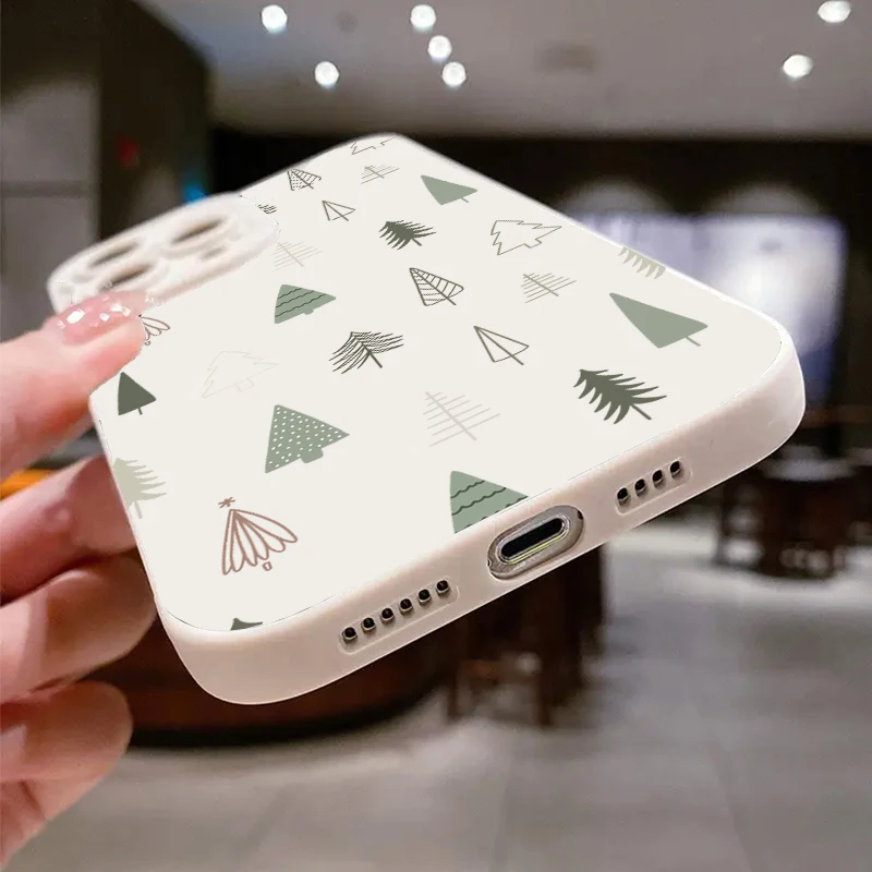 شجرة عيد الميلاد الرسم جراب هاتف ل Xiaomi Redmi ملاحظة 14 برو زائد 5G 13 12S 12 11 10 14C 13C 12C 15C للصدمات لينة غطاء من البولي يوريثان #6