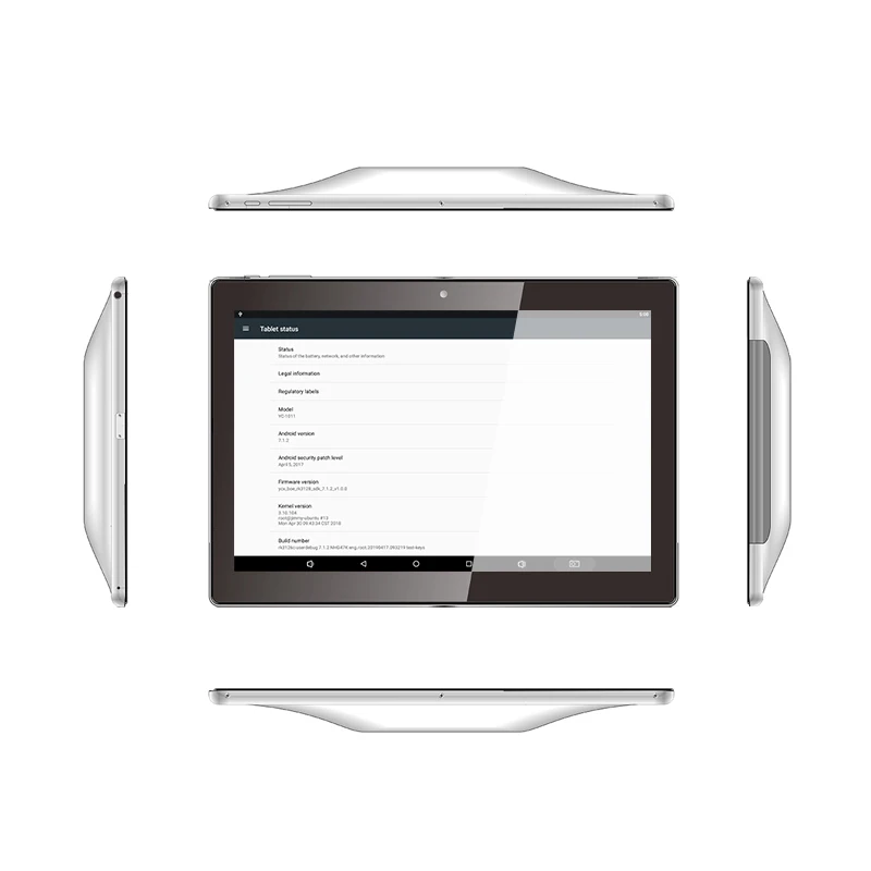 10-дюймовый настенный планшет VESA с креплением 75x75 мм Android Linux PoE RJ45