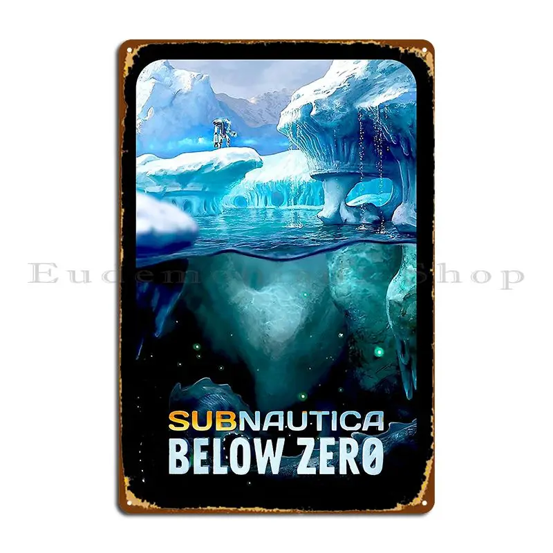 Retro Subnautica Below Zero Limited Series 19double Sided Pengling Metal Plaque Poster Club Bar Wall Decor Tin Sign Poster