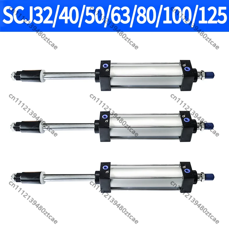 Adjustable Stroke Pneumatic Air Cylinder Big Thrust Industrial Piston Cylinder Multiple Bore Stroke Sizes