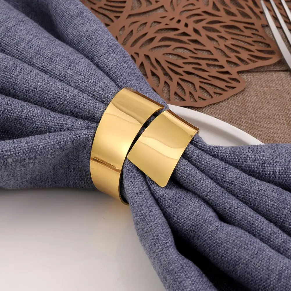 European Style Napkin Ring Cloth Napkin Buckle Irregular Serving Napkis Buckle Wedding Table Decoration Elegant Napkin Ring