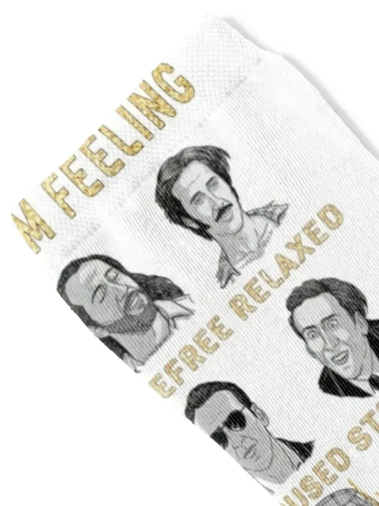 Nicholas Cage - Nicolas Cage - Nick Cage - Nic Funny Feeling Socks valentine gift ideas kids warm winter Socks Girl Men's