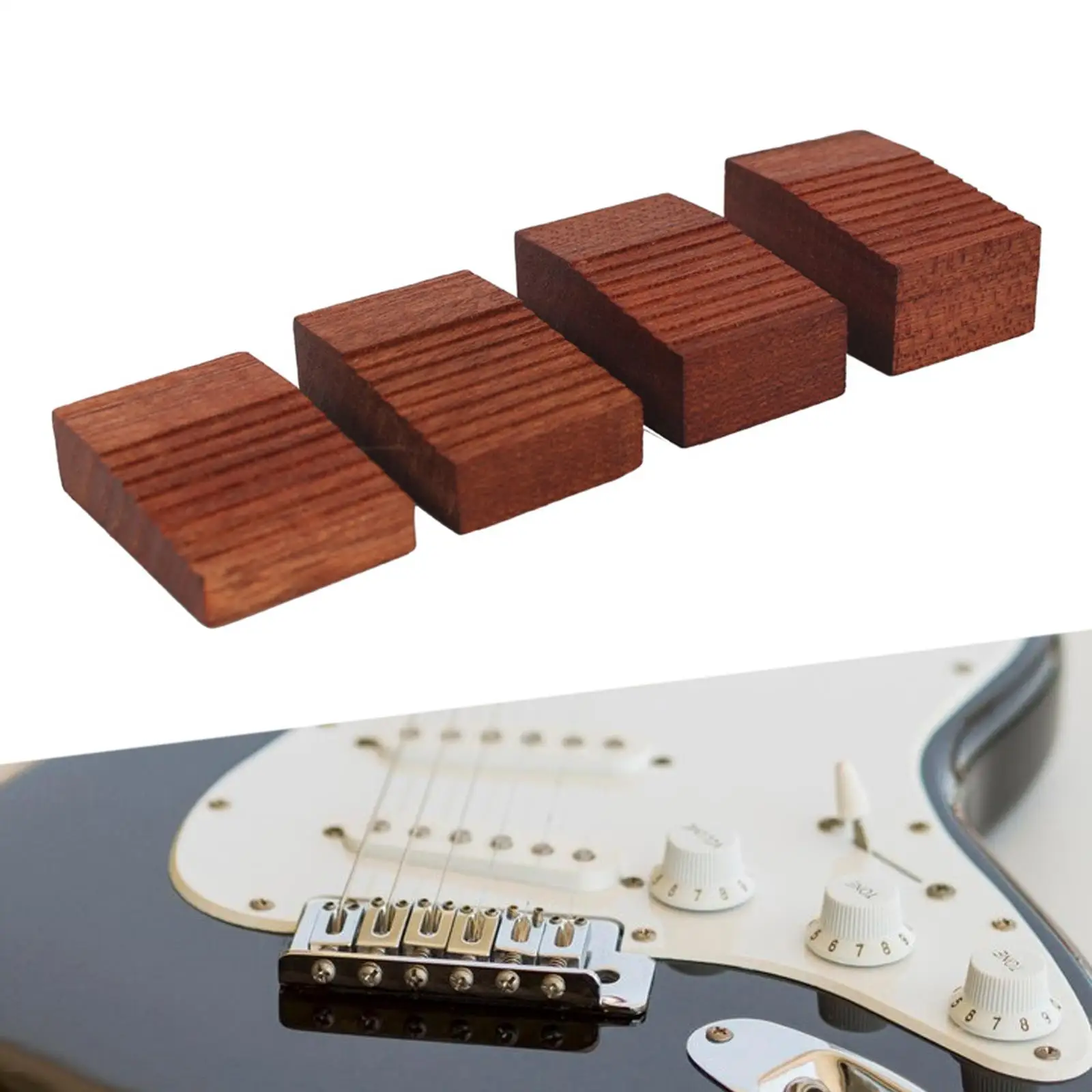 Bloques de configuración de trémolo, deslizador de trémolo, piezas de instrumentos musicales, accesorios ligeros para guitarra eléctrica, reemplazo de herramienta Luthier de madera