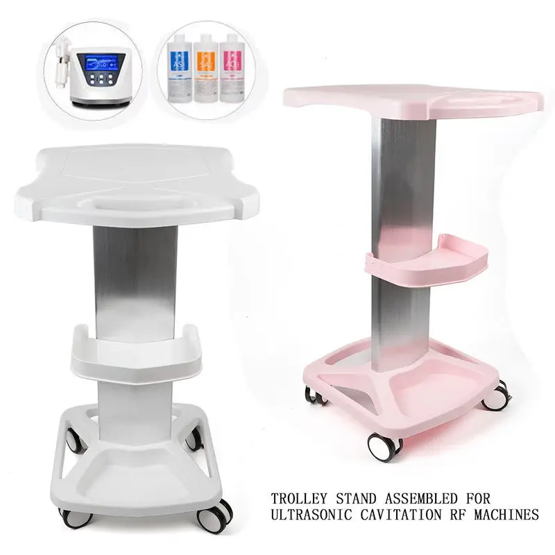 

Furniture for Nail Salon Acrylic Serving Cart Tool Holder Nail Trolley With Wheels Trolley Nails Professional White Pink Chariot