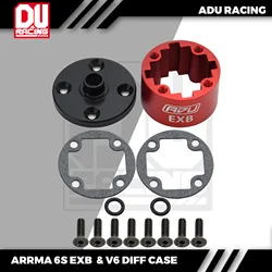 ADU RACING 440 steel aluminum alloy 7075-T6 Front/Mid/Rear Differential Housing Diff Case for ARRMA 1/8 EXB V6
