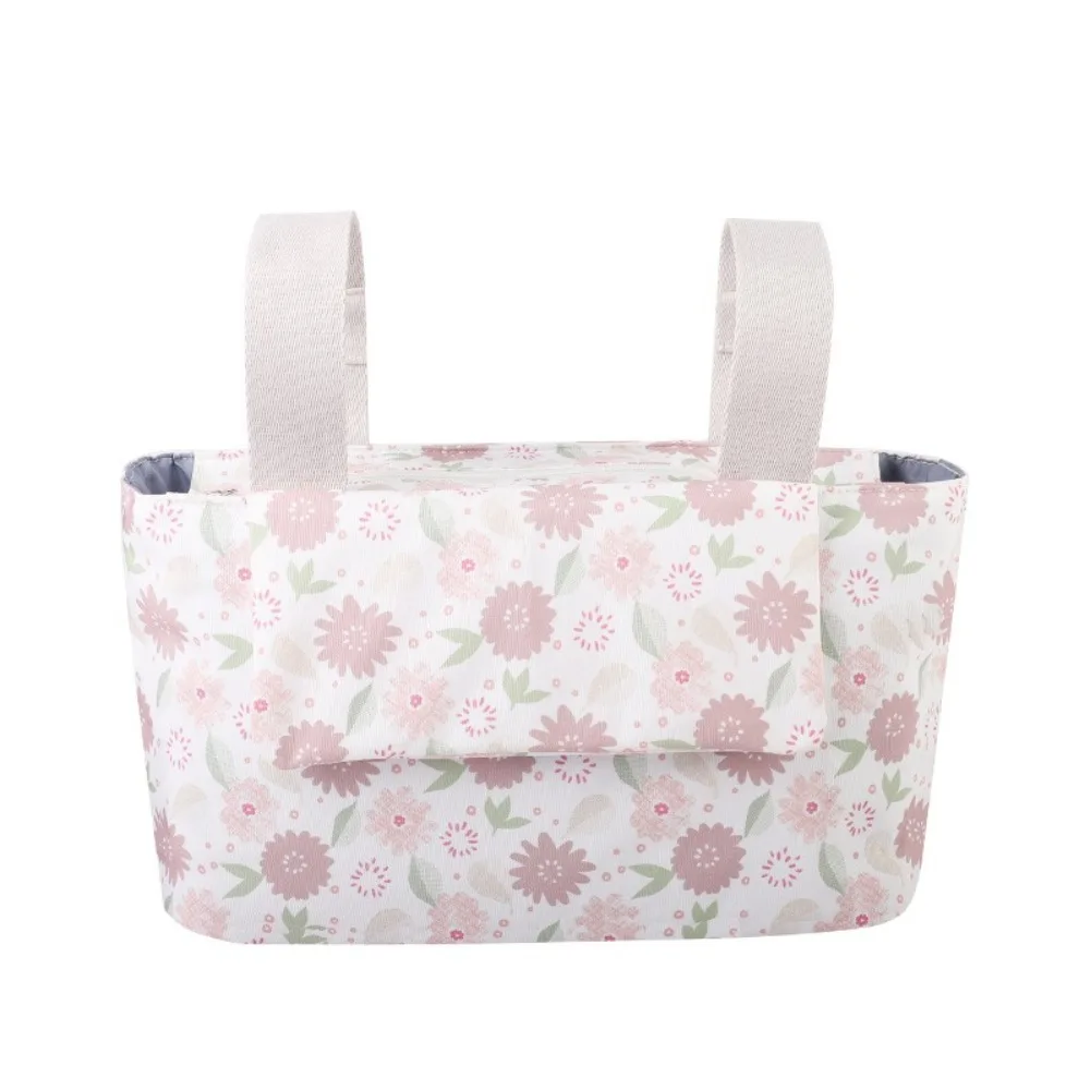Large Capacity Baby Stroller Bag Hanging With Multiple Pockets Stroller Storage Hanging Bag Oxford cloth Magnetic Button
