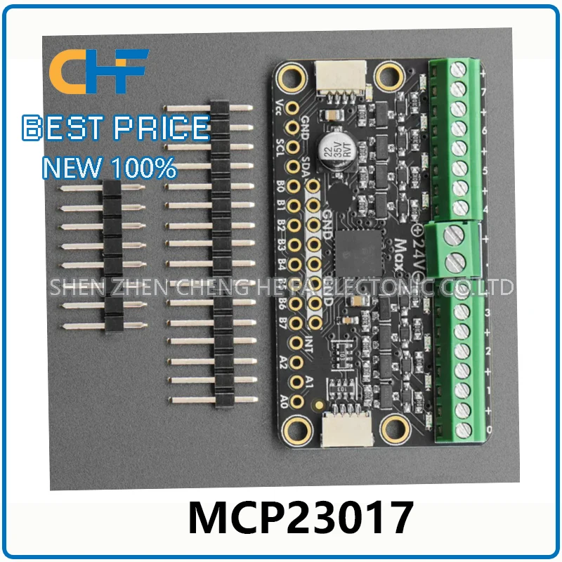 MCP23017 I2C to 8-channel solenoid valve driver in stock