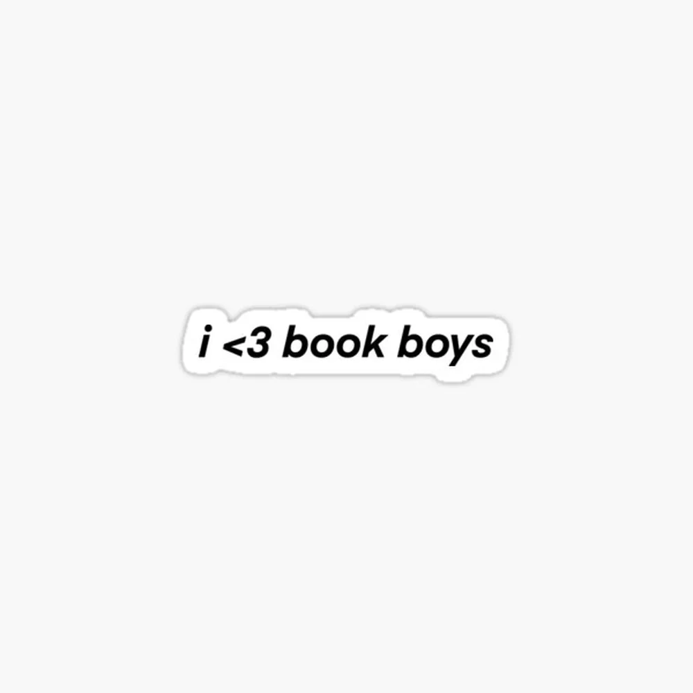 

book boys Sticker for Laptop Decor Bedroom Car Cute Cartoon Art Fashionable Public Suitcase