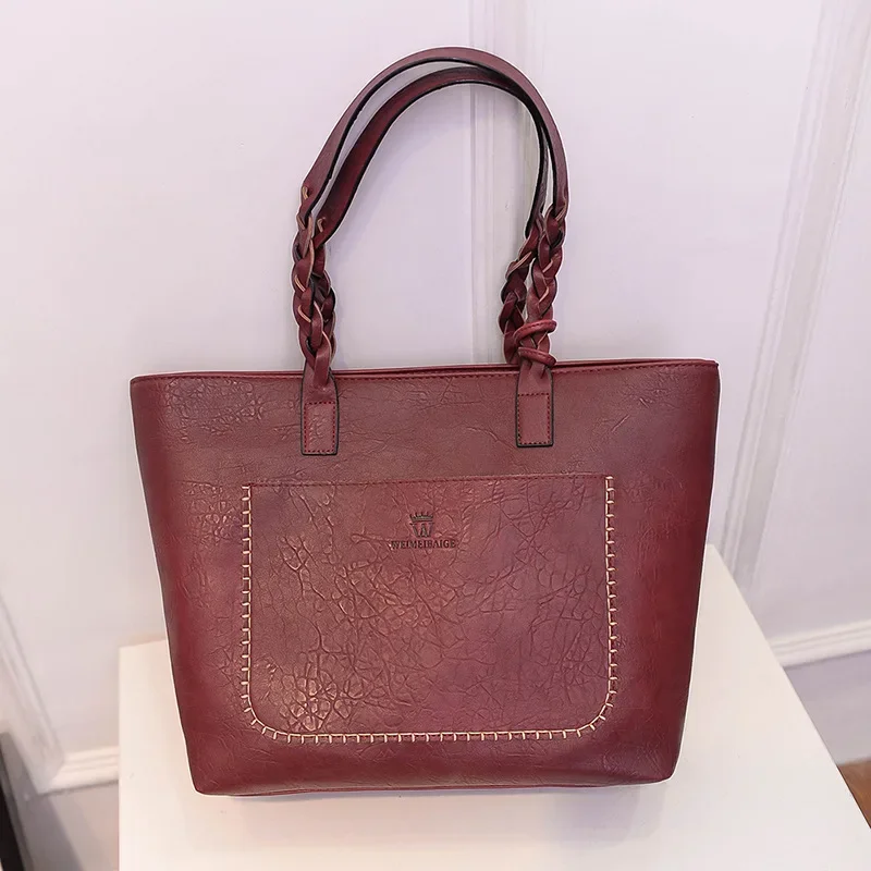 Soft Leather Large Handbag Vintage For Women Tassel Woman Big Brown Bag Newest Arrival Cross Messenger Bags handbag women bag
