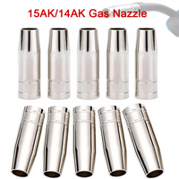 2/5/10PCS 15AK Gas Nozzle Euro Style MIG MAG Welding Gun Tip Nozzle Shield Cup for MB 14AK 15AK MIG Welding Torch
