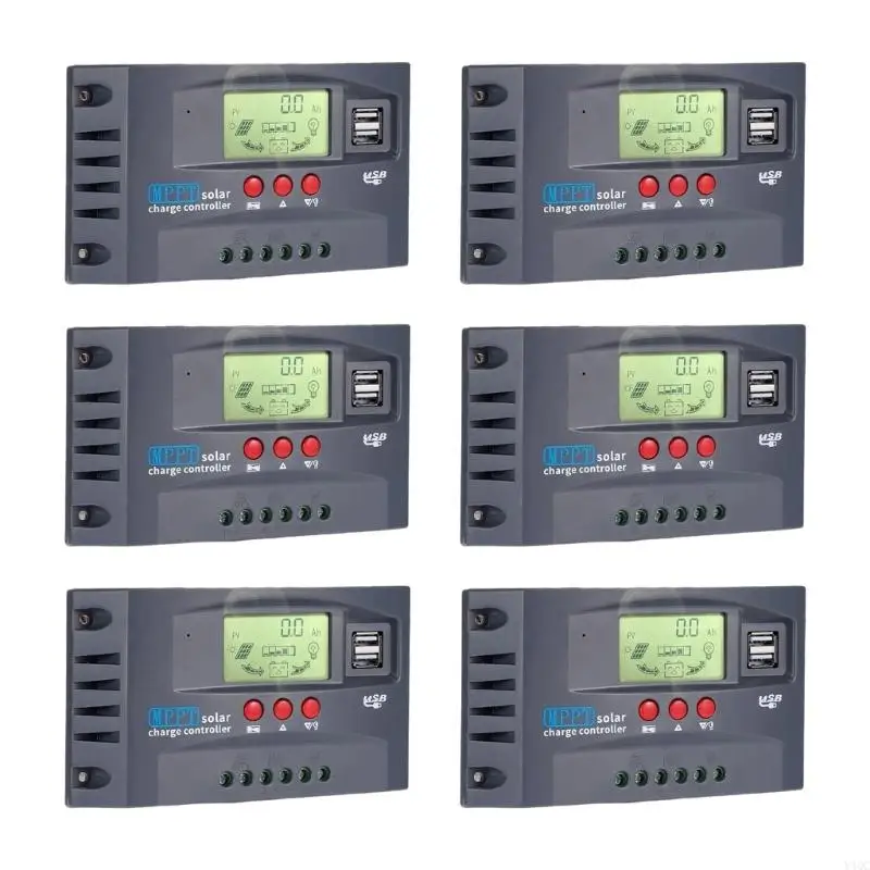 

Solar Powering Controllers 30amp to 100A MPPT Charging Strong ABS for Streets Lights Y4QC