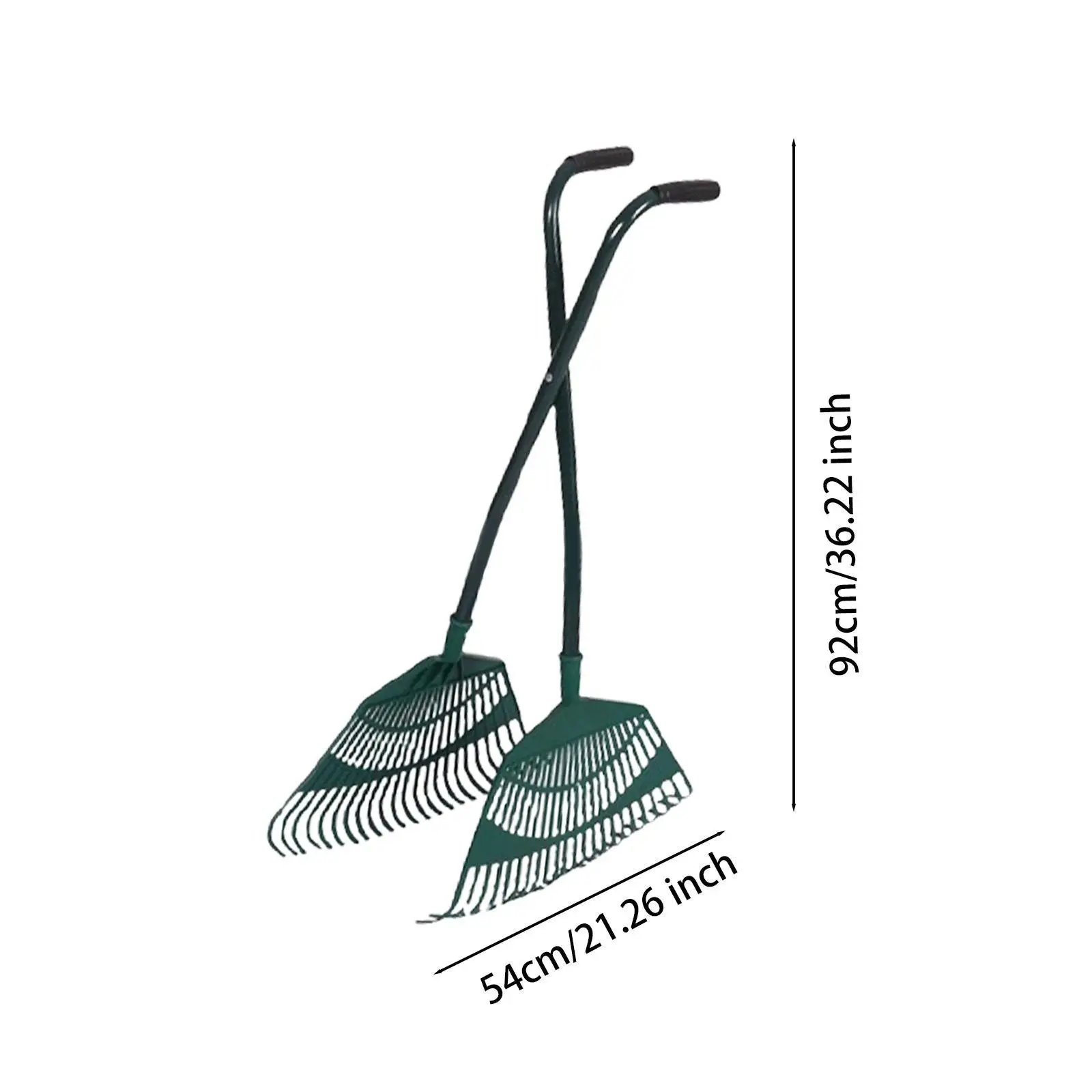Folha de garra de folha de cabo longo de aço carbono para gramados, grama de jardim prático fácil uso limpeza manual ferramenta de colheita de folhas