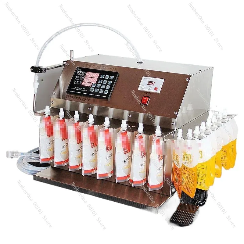 Industrial Grade Dual Use Spout Pouch Liquid Filling Machine Automatic Quantitative Pumping Sauce Soup Packaging Equipment Self