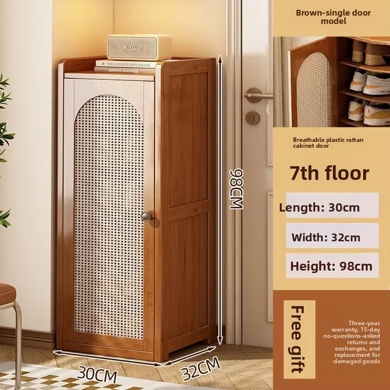 

Shoe cabinet multi-layer household entrance small narrow shoe rack simple rental room dust-proof storage shelf