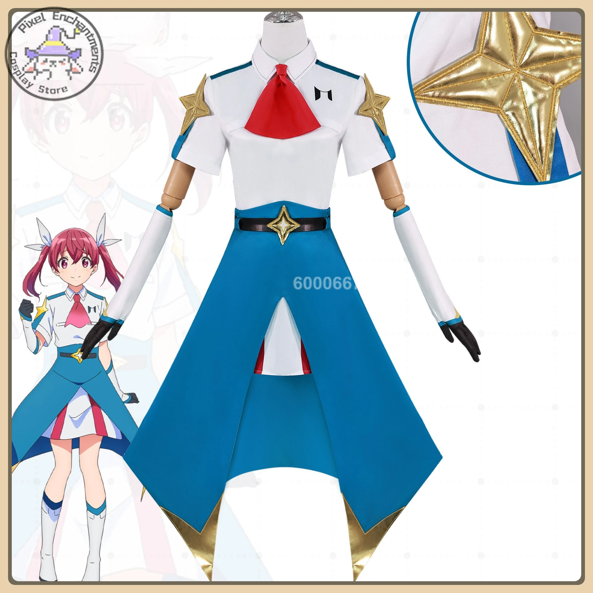

Hot Anime Soft Light Witch Kana Cosplay Costume Anime Outfit (Magical Girl Style) Full Set High Quality Anime Clothes (Female)