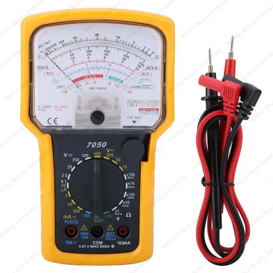 Pointer Multimeter KT7050 Exterior Design, Multi-function Meter, with Anti-drop Protective Cover