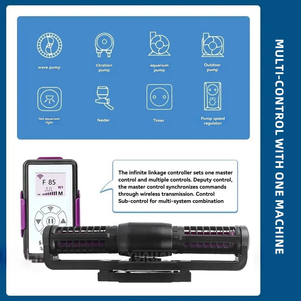 Aquarium products circulation pump fish tank accessories cross flow pump Intelligent circulation wave pump