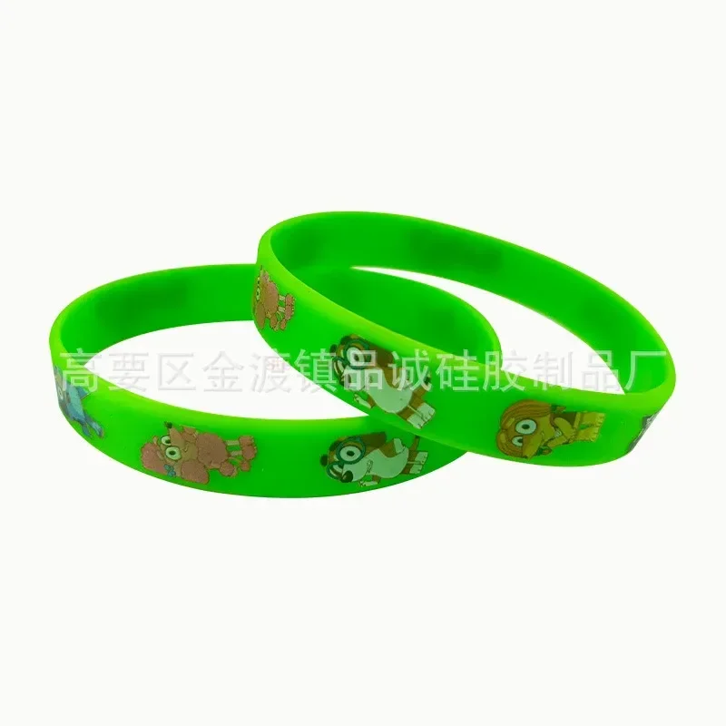 Cartoon Silicone Bracelet Bluey Family Animated Image Wristband Multi-color Cute Dog Pattern Soft Rubber Bracelet Children Gifts