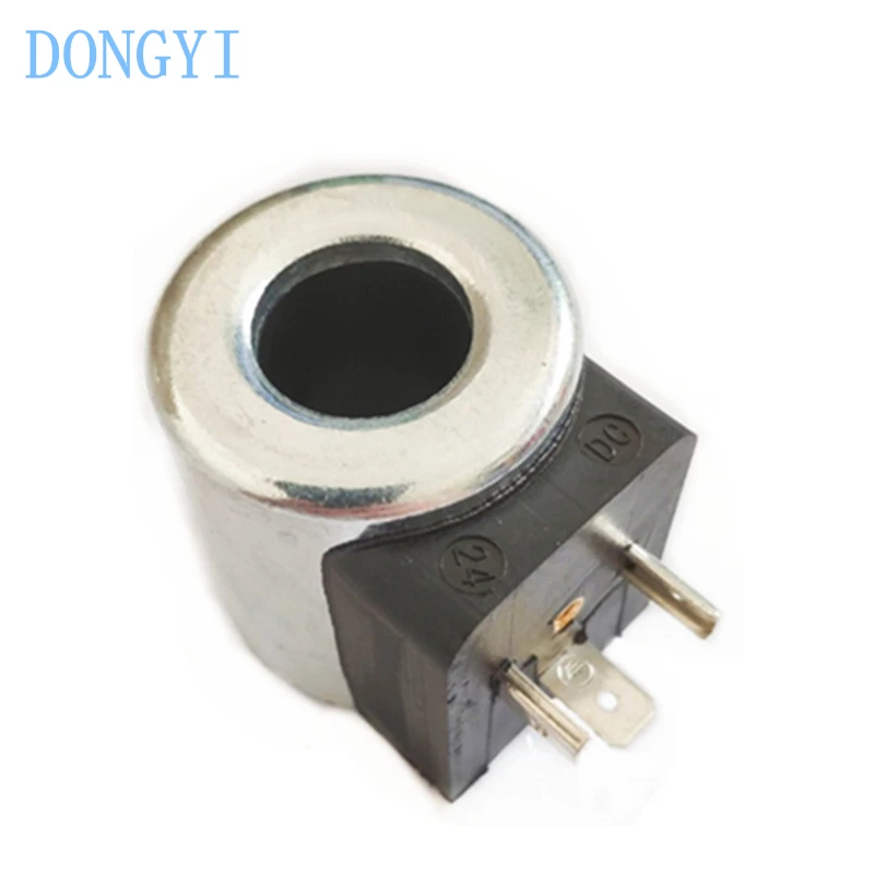 Hydraulic Pump Solenoid Valve Coil DC12V DC24V Excavator Solenoid Valve Coil Inner Diameter 18mm Height 40mm