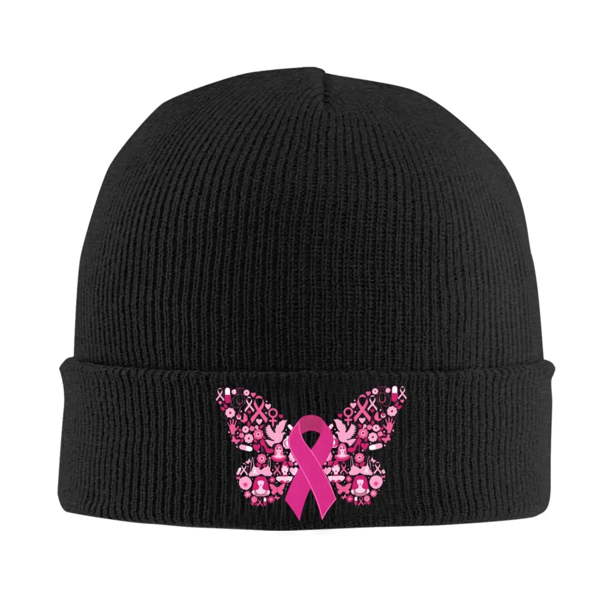 Bonnet Hats Breast Cancer Awareness Month Men Women's Thin Hat Fly Fly Autumn Spring Warm Cap Street Skullies Beanies Caps