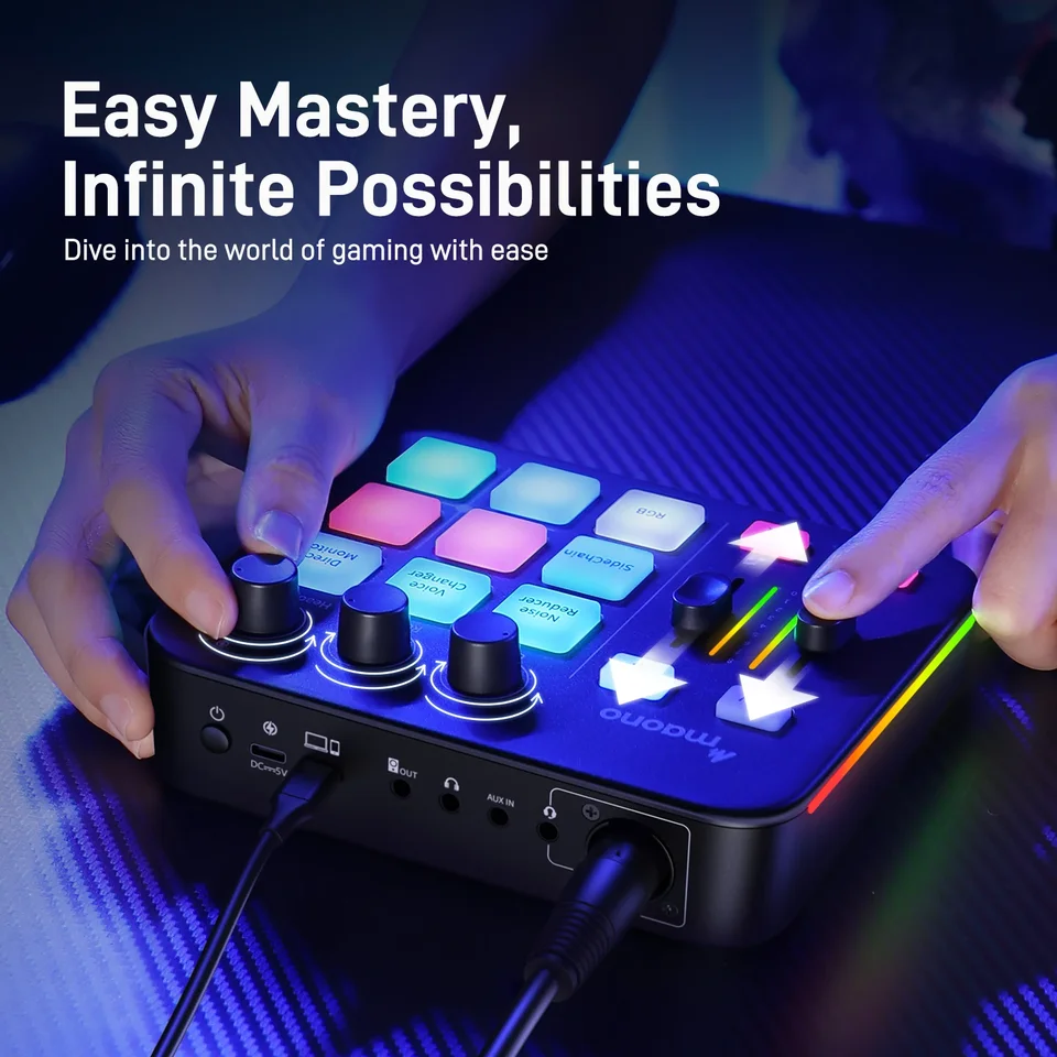 MAONO G1 NEO interfaz de audio Audio Mixer g1,Custom Sound Effects