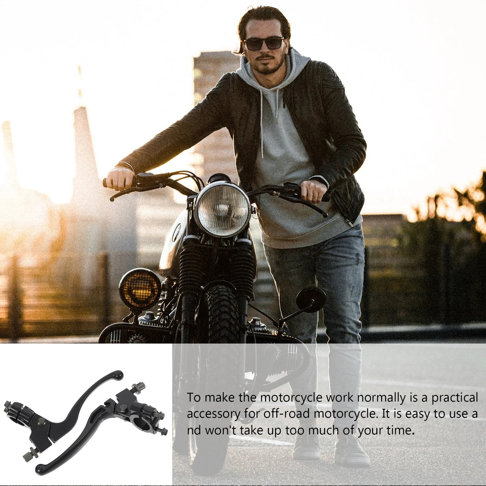 

1 Pair Motorcycle Brake Clutch Handlebars Replacement Lever For Off-Road Motorcycles Smooth Surface Motorcycle Accessories