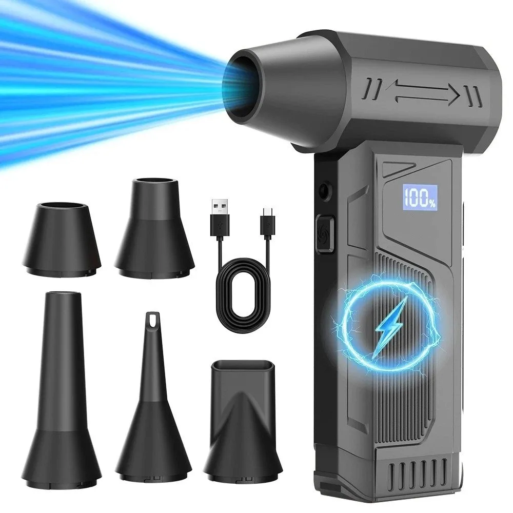 

Беспроводной турбовентилятор с LED-подсветкой, высокой мощностью, цифровым дисплеем и бесщеточным двигателем