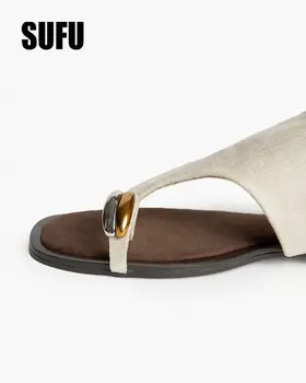 SUFU 時尚平底新款夏季人字拖 10 最佳銷售 女士平底鞋 - №5