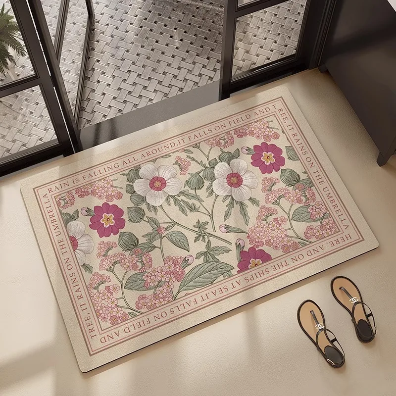 American bathroom mat, diatom mud, door absorbent foot pad, quick-drying non-slip floor mat, toilet, bathroom door mat, carpet