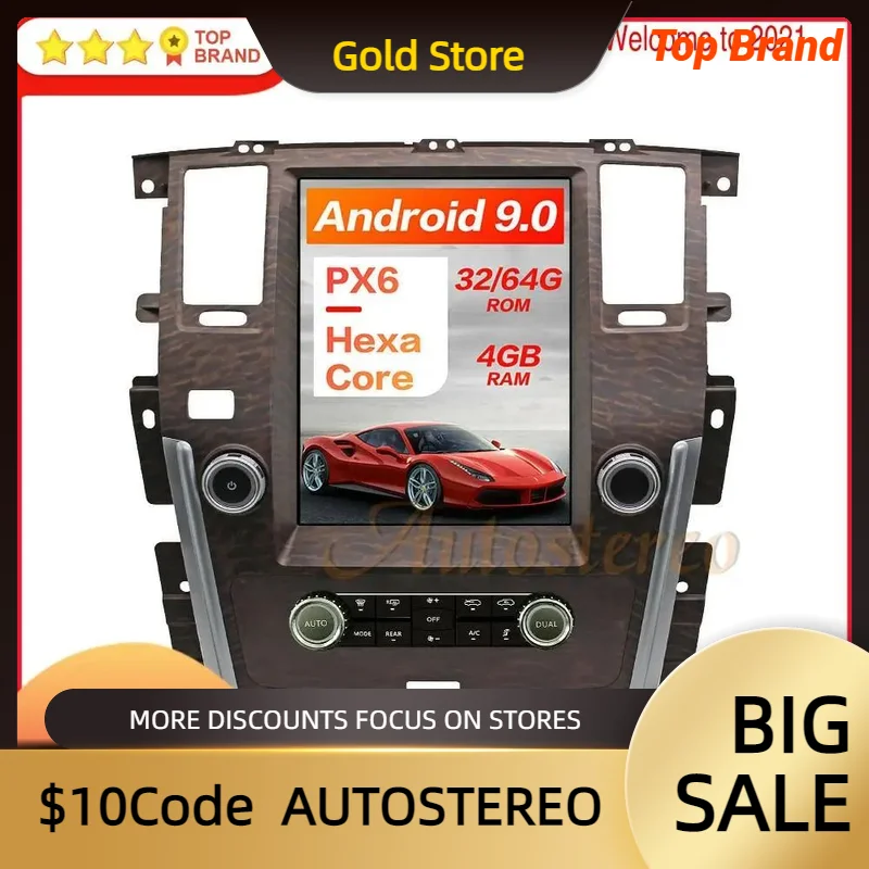 

13.6 Android Tesla style Car GPS Navigation For Infiniti QX80 2016-2020 Multimedia Head Unit No DVD Player Radio Tape Recorder