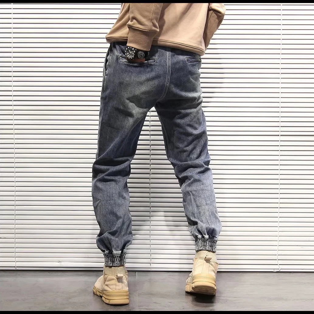 2023 New Spring Summer Men's Jeans Vintage Style Classic Casual Street Men Denim Pants Loose Luxury Cargo Pants Men Trouser Tide