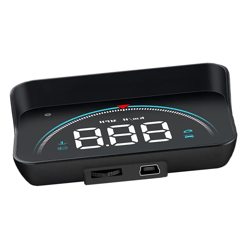 LED M8 Car OBD2 II HUD Head Up Display Fuel Consumption Warning System