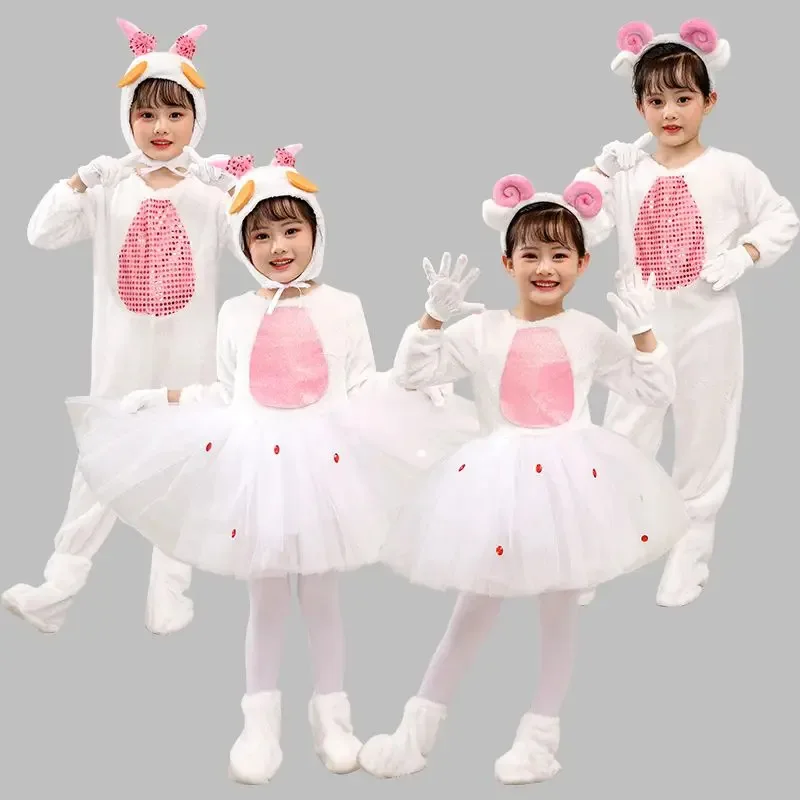 NewKids الحيوان زي Hallowmas ليتل لامب وذئب كبير سيئة دوك ماكستافينز الكرتون الحيوان تأثيري ازياء الأغنام الصغار جلطة