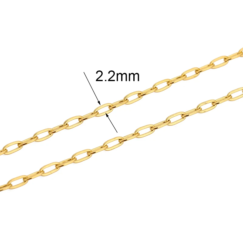 2meters Stainless Steel Chains Bulk Gold Color Ball Bead Cuban Link Chains Lot for Necklace Bracelet Supplies Diy Jewelry Making