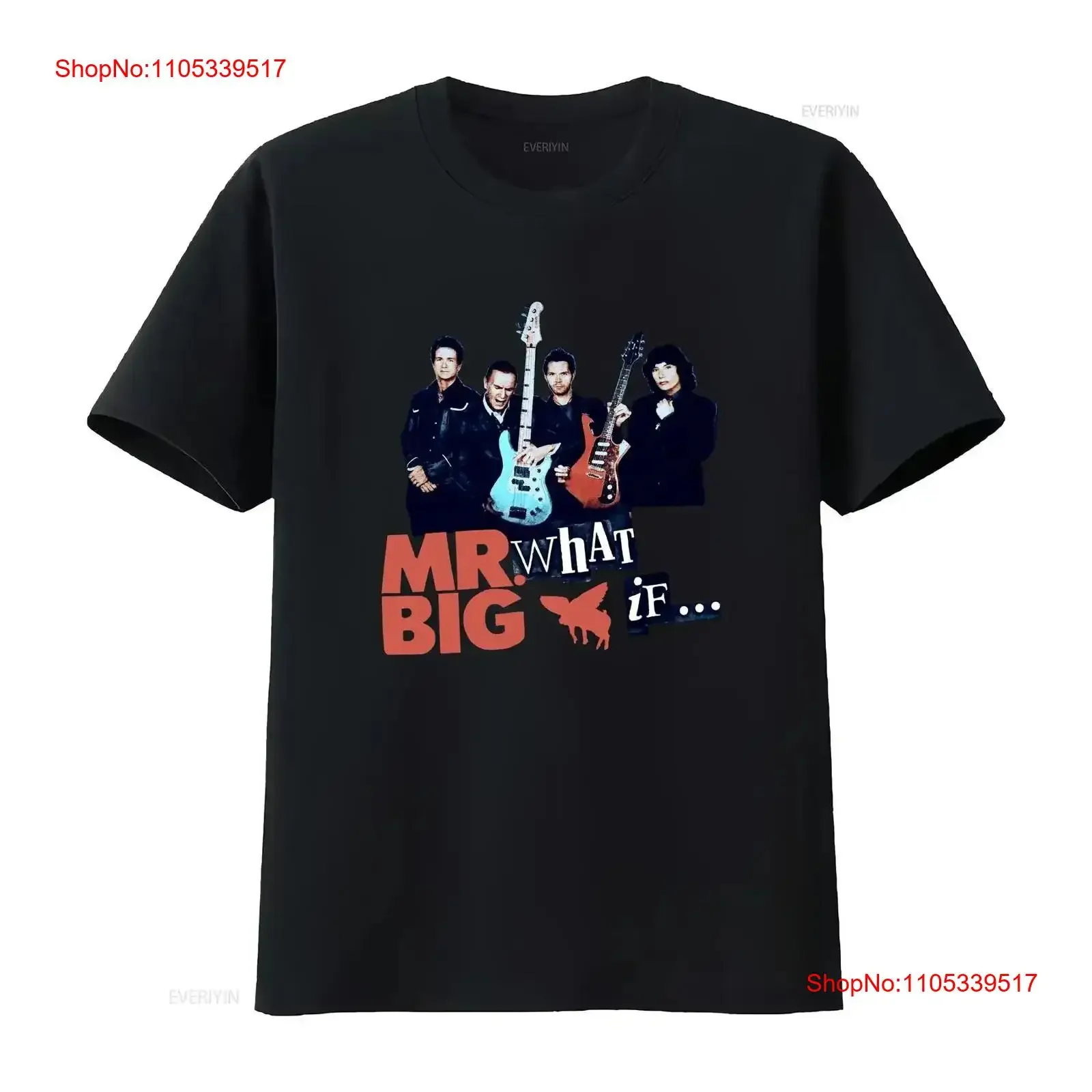 Mr Big Paul Gilbert What If T shirt Cotton Size S 4XL 3A527 vintage Washed Soft Stylish Stretched homme streetwear Casual