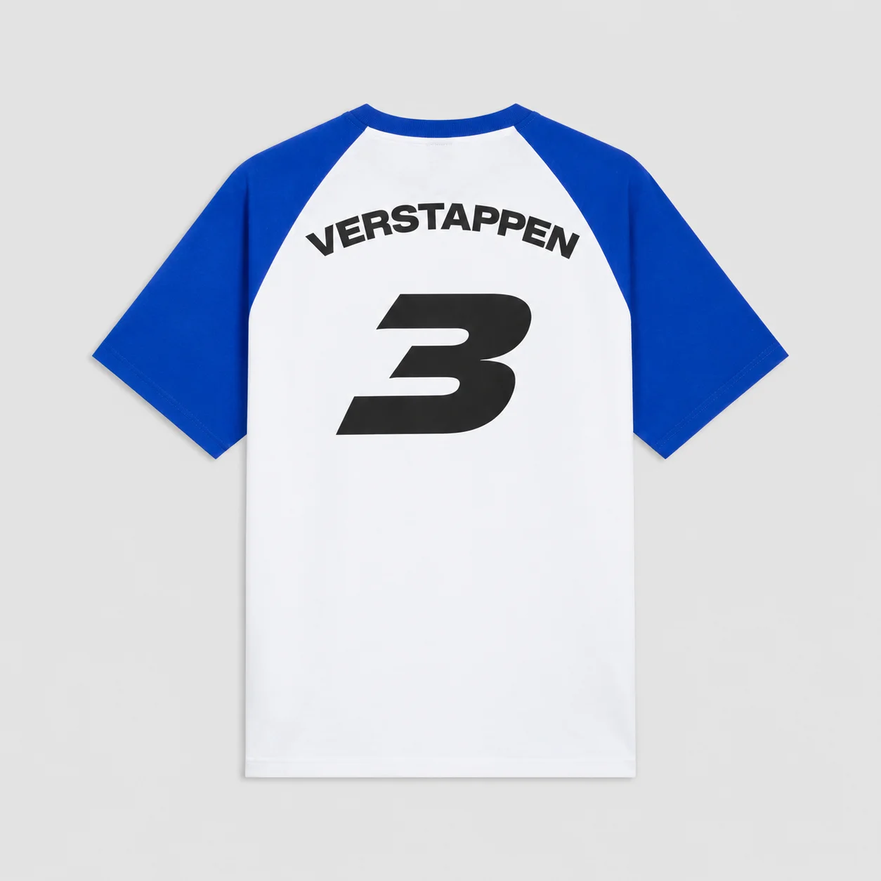 Leclerc 16  Verstappen 3Racing T-Shirt White Red Raglan Short Sleeve Signature Print Unisex Tee for Men Women F1 Fans Gift