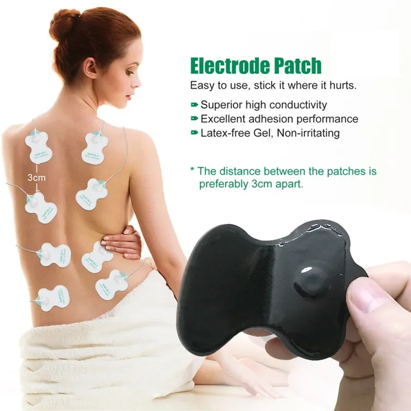 Eletric Muscle Stimulator Tens Unit Machine Pulse Meridian Therapy for Body Massager Neck and Back Relax Massager Pain Relief