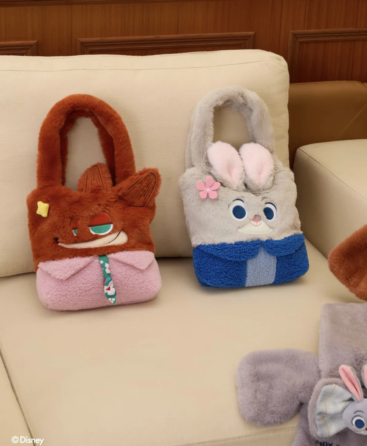 

Disney Zootopia Judy & Nick Patchwork Canvas Tote Bag Handbag for Women Girls Fashion Shopping Gift