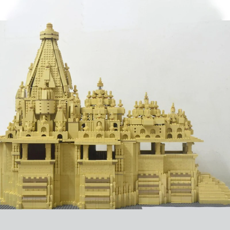 

8166 шт. MOC Храм Шахурхо Индия Архитектура Строительный блок Рождественский подарок Вдохновляет неограниченное количество творчества для творческого строителя