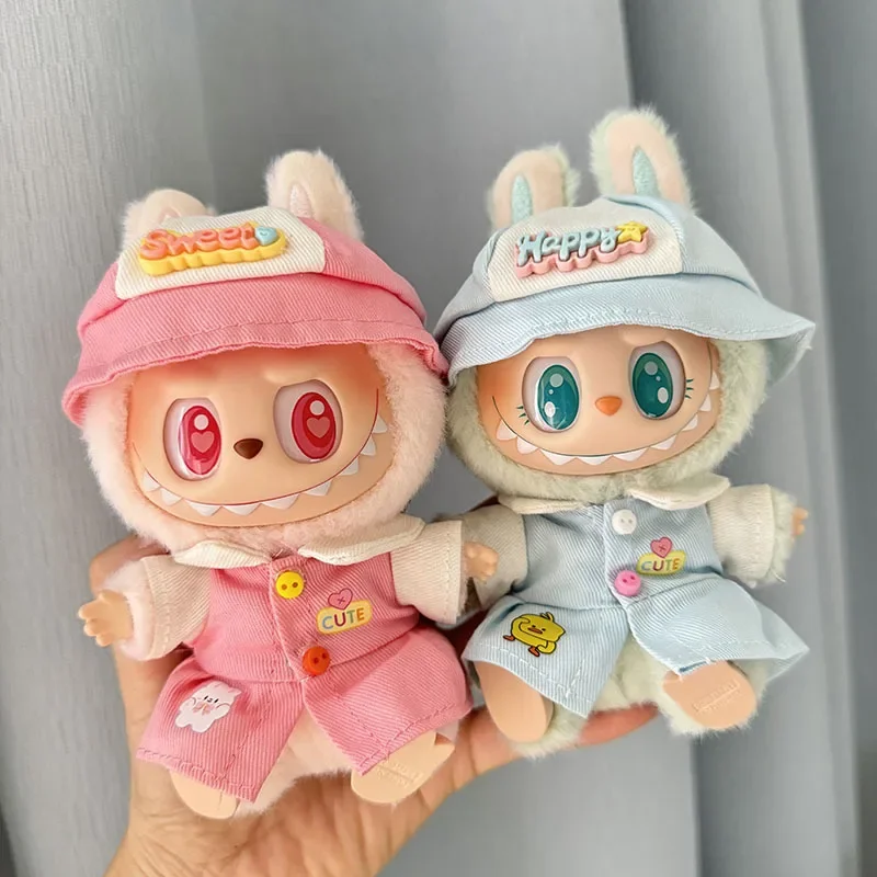 Mini Plush Doll'S Clothes Outfit Accessories For Korea Kpop Exo Labubu V1 V2 Idol Dolls Sit party kindergarten hat set Clothing