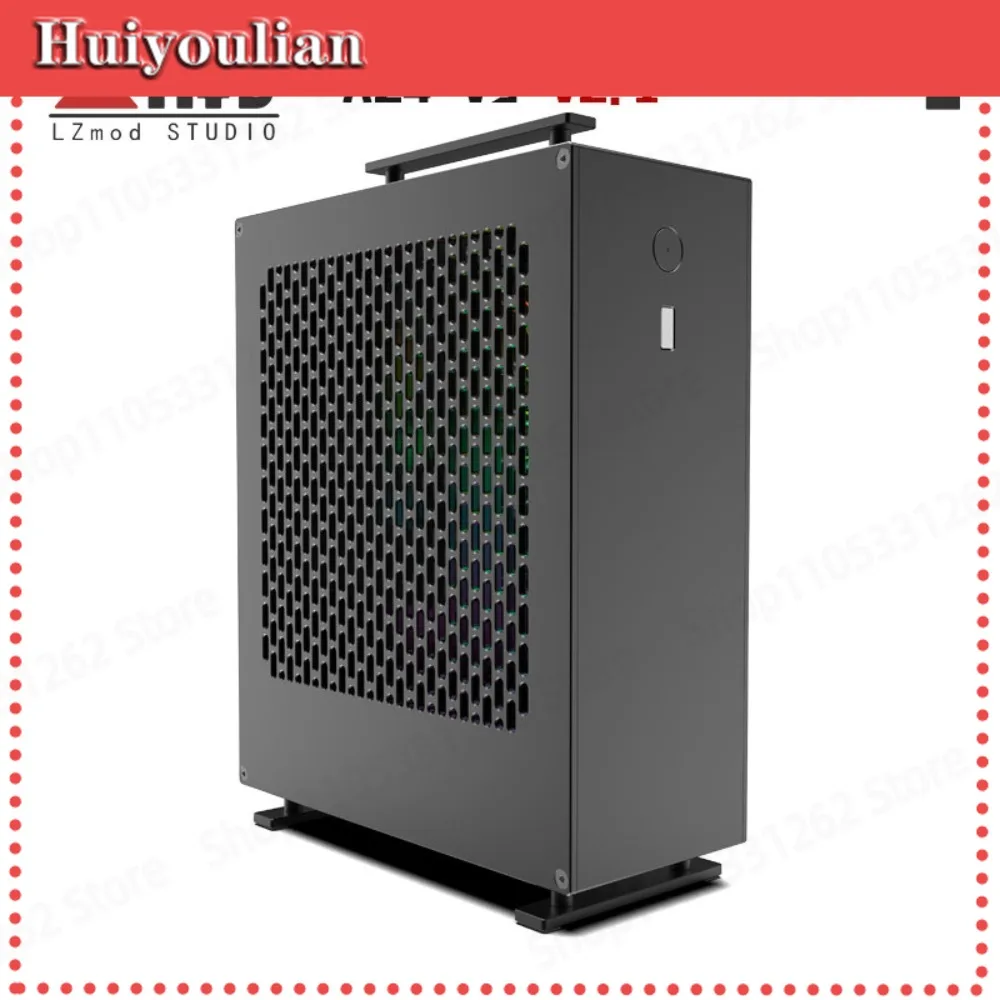Lzmod A24-V3 2.1 4.28L Mini ITX Case  iGPU Design, 1U PSU Support, Compatible with AXP120-X67 Cooler, All-Aluminum